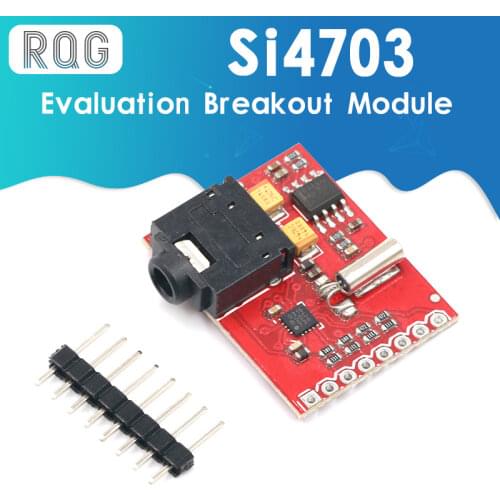 Si4703 RDS FM Radio Tuner Evaluation Breakout Module For Arduino AVR PIC ARM Radio Data Service Filtering Carrier Module