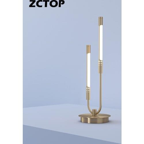 Modern Full Copper Decor Table Lamp for living Room Bedroom Bedside Lights Gold Black Table Light Home Indoor Lighting LED 12W