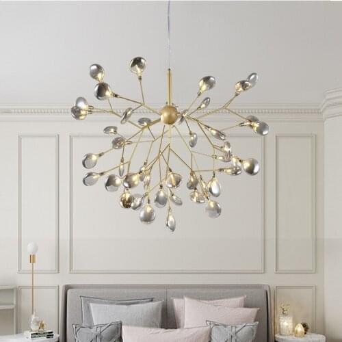 LED Chandelier Modern Firefly Light Stylish Tree Branch Chandelier Lamp Decorative Ceiling Chandelies Hanging Led Lighting