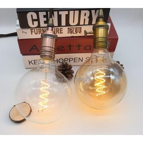 G125 LED Bulb vintage edison G125 led filament light bulb soft flexible retro edison style led light bulb
