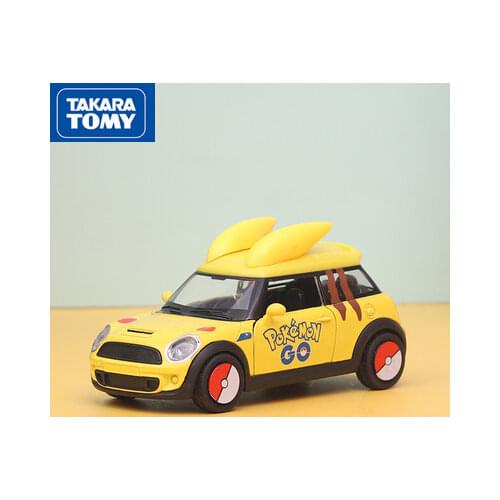 Takara Tomy Pokemon Car Pikachu Super Marie Batman Chariot Alloy Cars Model Ornament Childrtoys Birthday Gift