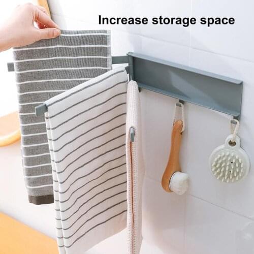 Punch Free Rotating 3 Layer Towel Holder Hanger Rack Bathroom Storage Shelf