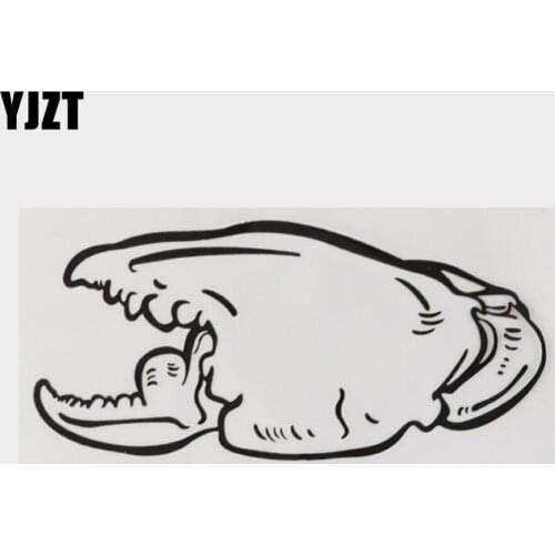 YJZT 16.3CM×7.8CM Personality Marine Organism Crab Claw Vinyl Car Sticker Bumper Decal 18A-0122