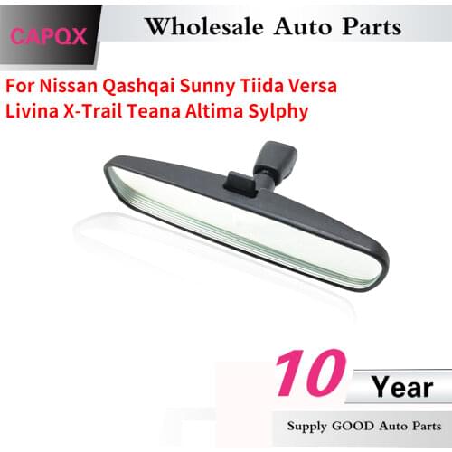 CAPQX Interior Mirror For Nissan Qashqai Sunny TIIDA Versa LIVINA X-Trail TEANA Altima Sylphy Interior rearview Mirror