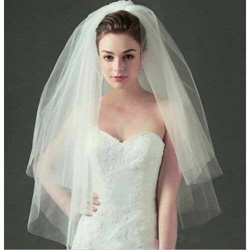 Women Cream / White Bride Hens Night Wedding Hair Head Veil WITH COMB Accessory 2022