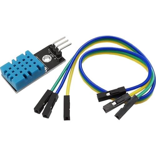 1Pcs New DHT11 Temperature and Relative Humidity Sensor With Cable Smart Human Body Sensors DIY Kit