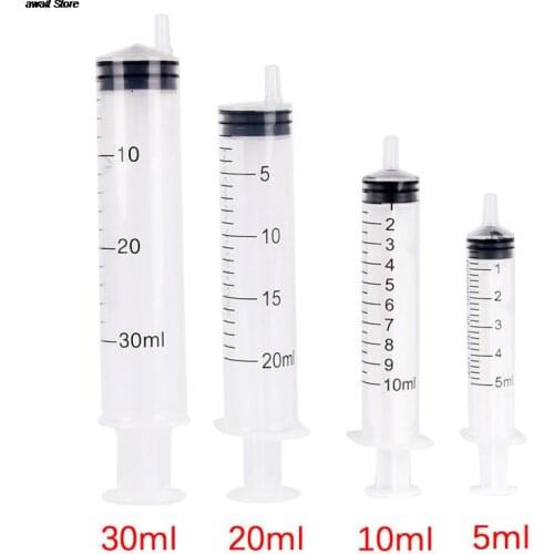 1pc Multi Size 5/10/20ML Reusable Plastic Syringe Refilling Perfume Tool Travel Needle Tube
