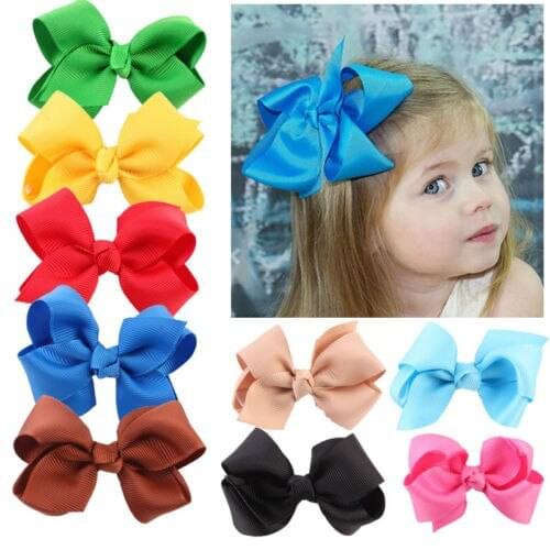 20pcs Newborn Baby Kids Girls Bow Hair Clip Grosgrain Hairpin Cute Bowknot