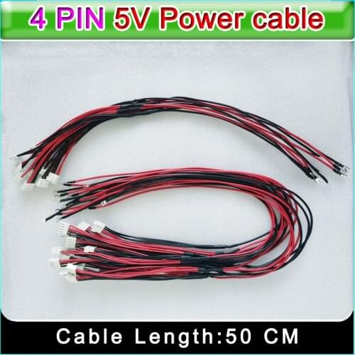 30+20cm / 50+20CM 4 PIN Long Power Supply Cable /Power Cord /Power Wire for LED Display,Full color LED Screen Accessories