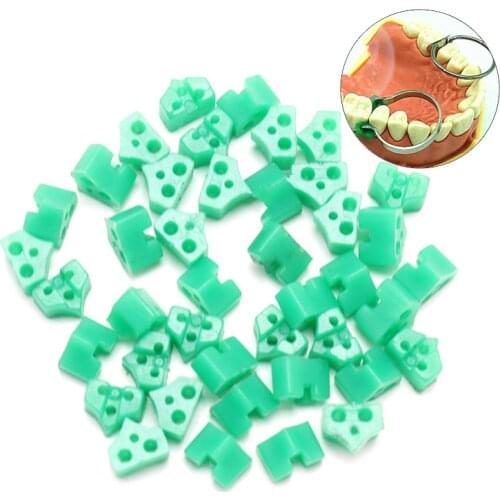 40Pcs/Pack Dental Silicone Wedges Add On Wedges Rubber No 1.861 Delta Ring Tine Dentistry Lab Material Dentist Tools