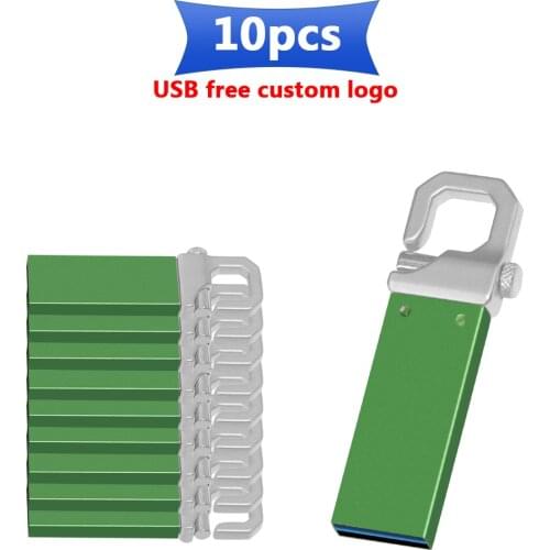 Bulk 10pcs free Customize logo USB Flash Drive USB 3.0 Pen Drive Original Flash Drive 128GB 64GB 32GB 16GB Pendrive U Disk
