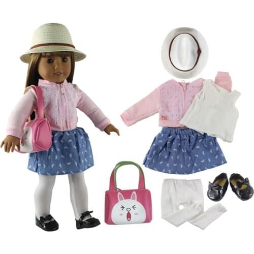 Hot sell! 1 set Doll colothes handmade dress outfit Princess skirt for 18 inch Doll clothes