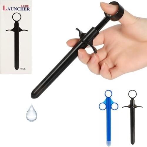 Sex Anal Oil Lube Launcher Anus Vaginal Inject lubricant Tool Lubricant Injector Anal Cleaning Enema Sex Toys For Men Women 10ML