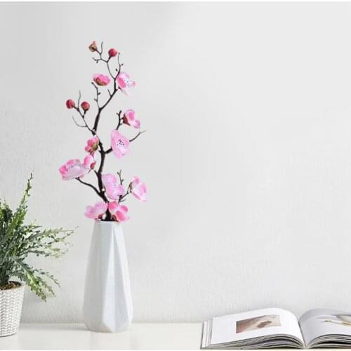 28cm Long Artificial Flowers Plum Blossom Fake Flower for Home Wedding Office Decoration floors garden dining room bedroom