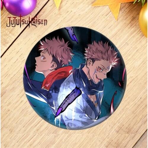Jujutsu Kaisen Cosplay Cartoon Backpacks Badges Yuji Itadori Brooch Pins Satoru Gojo Collection Toys Breastpin for Bags Clothes