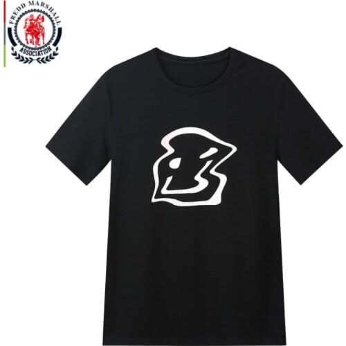 FREDD MARSHALL 2020 Summer New Fashion Classic Graphic T-Shirt Casual Short Sleeve Black T Shirt Homme 100% Cotton Tee Tops 410
