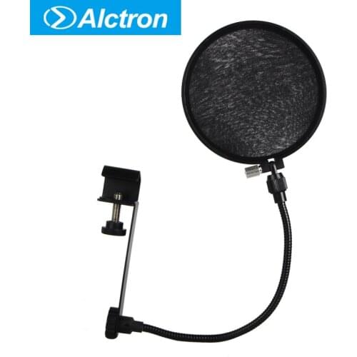 Alctron MA201 microphone pop filter used in studio recording
