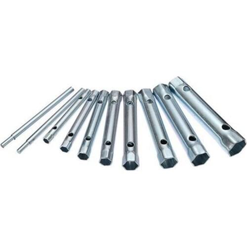 10PCS 6-22Mm Metric Tubular Socket Wrench Set, Pipe Stem Spark Plug Wrench, Used For Car Repair