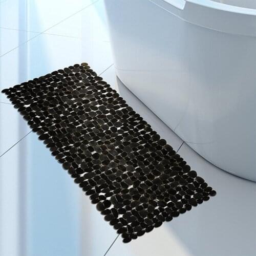 Anti-Slip Anti-Slip Bathroom Bathroom Shower Mat with Black Suction Cup 70x36cm