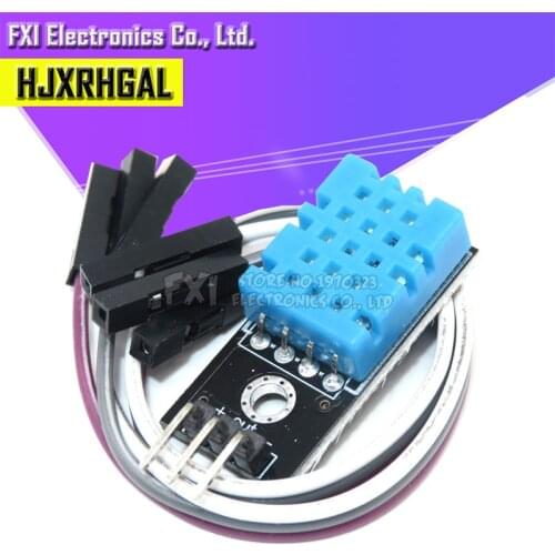 New Temperature and Relative Humidity Sensor DHT11 Module with Cable for Diy Kit