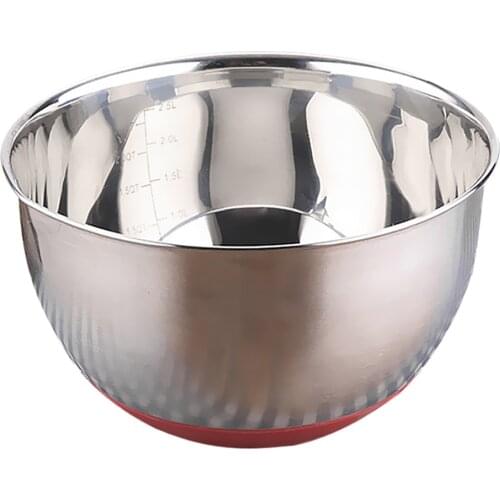 Durable Serving Bowl - Hammered Style - Stainless Steel (Soup, Cooked Food, Salads, Fruit)