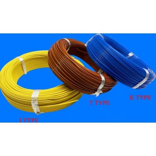 100 Meters, K/J/T Type PTFE Thermocouple Temperature Measurement Wire