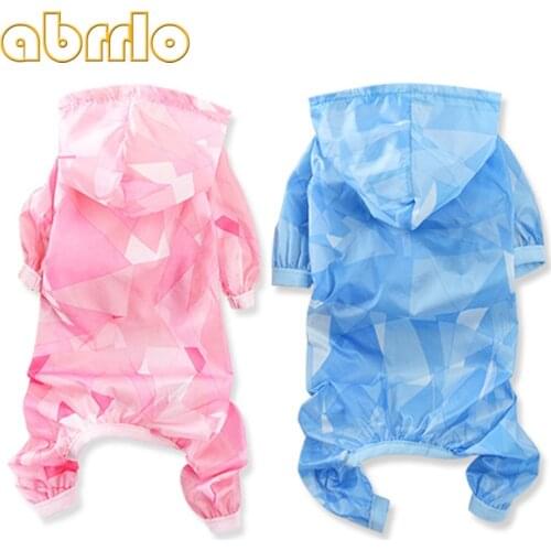 Abrrlo Dog Transparent Raincoat Pet Waterproof Clothes Jacket for Small Large Dog Raincoat Clothing Puppy Coats Summer Rain Coat