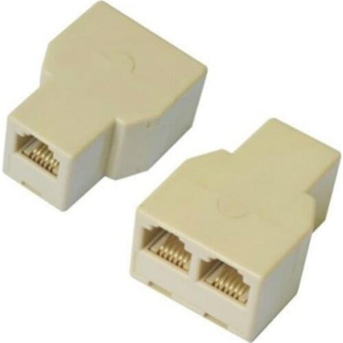 5pcs RJ45 Splitter Connector CAT5 LAN Ethernet Splitter Adapter 8P8C Network Extender Plug Coupler