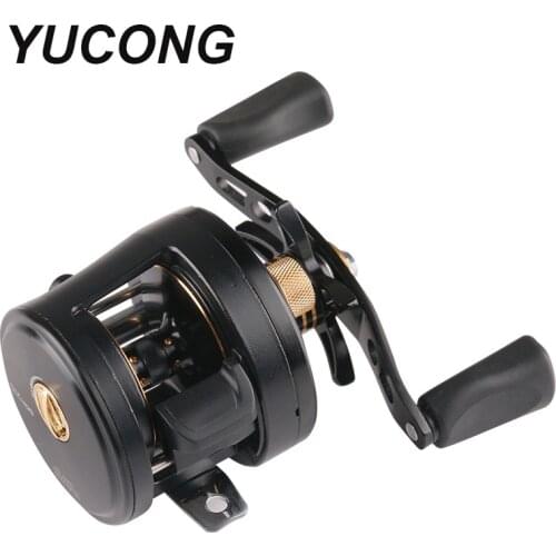 YUCONG Full Metal Casting Reel 6.0:1 High Speed Trolling Wheel 9+1 BB Saltwater Jigging Reels 10KG Max Drag Fishing Reel Pesca