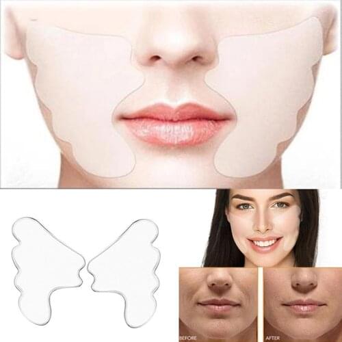 1 Pair Face Remover Silicone Pads Reusable Anti Face Pad Anti Wrinkle Smoothing Patches