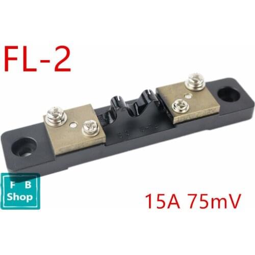 1pcs FL-2 DC 75mV 15A 0.5 Precision current shunt resistor for AMP ampere instrument