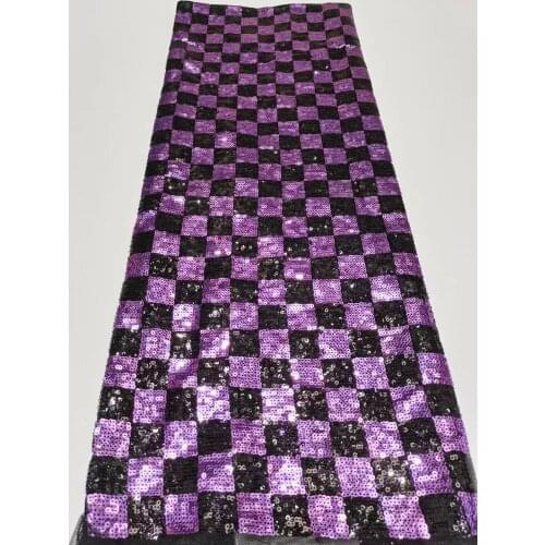 African Lace Fabric with Sequins High Quality JRB-15.82504 Material for Dresses 4.5*1.35 Meters for Party or Wedding Decoration