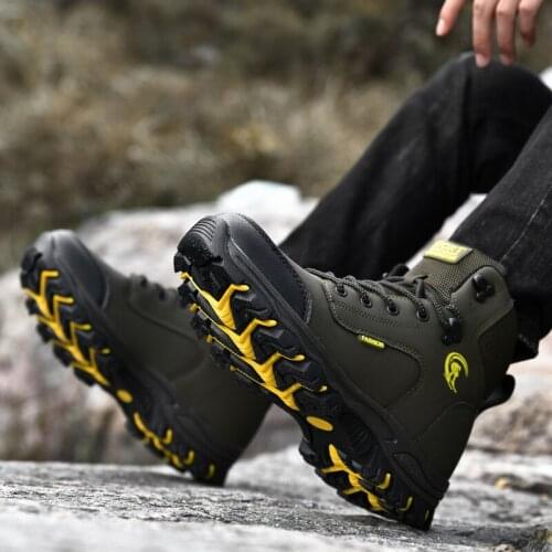 Boots Men Mens Boots Leather Casual Cowboy For Men Waterproof Coturno Winter Ankle Summer Hiking Shoes Chelsea Genuine