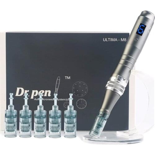Dr.Pen Ultima M8 Microneedling Pen Derma Auto Pen with 5 Pcs 16 Pins Cartridges - Wireless / Skin Care Device