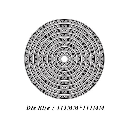 JMCRAFT 2021 Round Shape Border Background #6 Metal Cutting Dies DIY Scrapbook Handmade Paper Craft Metal Steel Template Dies