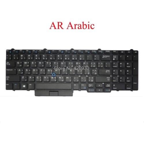 Backlit AR Keyboard For DELL For Latitude E5550 5550 E5570 5580 7510 3510 M3510 3520 7520 7720 7710 Arabic 0HHXH7 PK1313M4B29