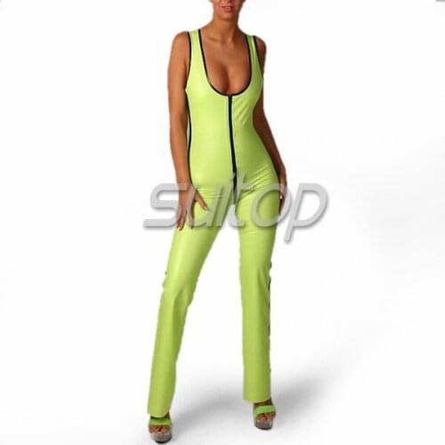 Suitop latex Sleeveless jumpsuits