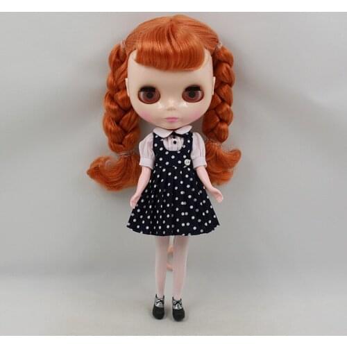 Free shipping cost Nude Blyth Doll,copper hair Factory doll Fashion doll Suitable For DIY Change BJD Toy For Girls