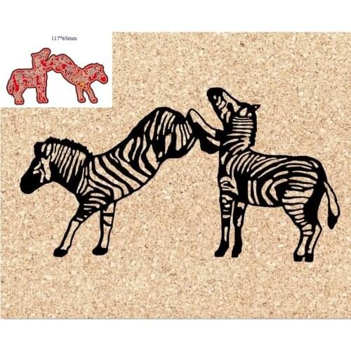 Metal Cutting Dies Cut Mold Animal zebra Decoration Scrapbook Paper Craft Knife Mould Blade Punch Stencils