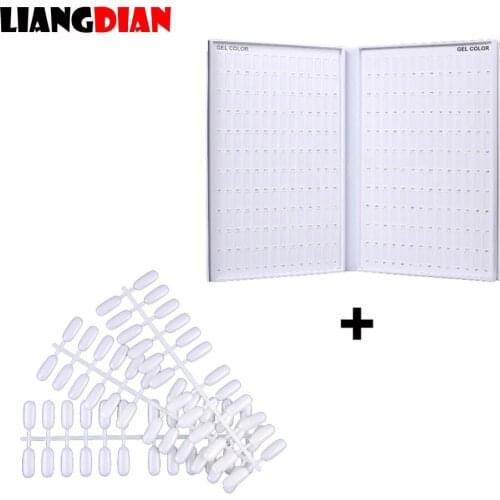 New Professional 308/216/120 Colors Nail Gel Polish Color Card Display Chart Box Book Manicure Tool With Nail Tips For Nail Art