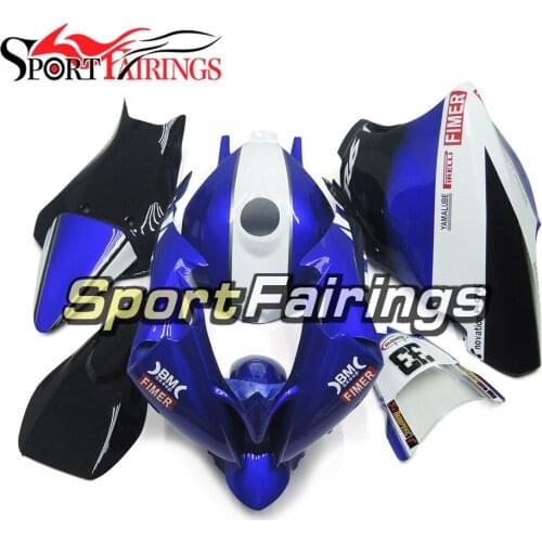 Fairings For Yamaha YZF600 R6 08 09 10 11 12 13 14 Fiberglass Racing Injection Motorcycle Fairing Kit Blue White Body Frames New