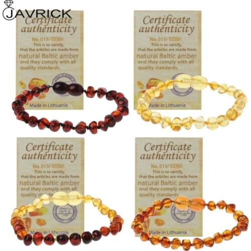 Genuine Baltic Amber Teething Bracelet Raw and Anklet Baby Beads for Teethers