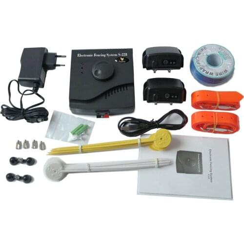 JANPET Rechargeable Waterproof Pet Containment System TPU Collar Wired Electric Fence for 2 Dogs