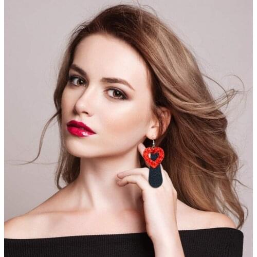 R58E 19Pcs Earring Cutting Dies Earrings Cut Template Die-Cut Leather Earrings Making