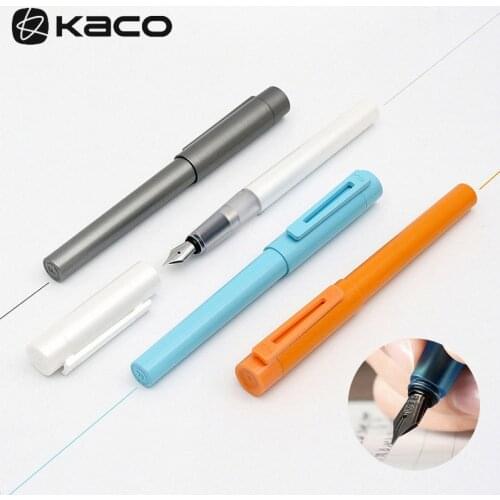 TFlag Kaco Fountain Pen SKY 0.3mm-0.4mm Fluent Writing Pen Portable Pocket Signing Colorful Pen Ink Sac Pen Box For Student Pen