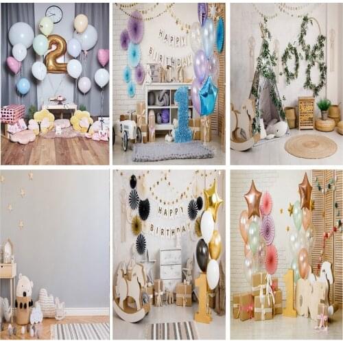 SHENGYONGBAO Birthday Photography Backdrops 1st Baby Newborn Photo Background Party Studio Photocalls 2021318ET-02