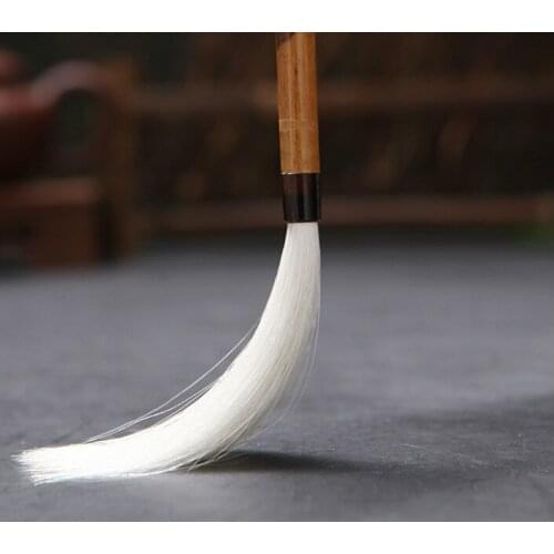 Shuangxi Shanlian Lake pen flower pole ox horn ring Guangfeng sheep hair brush Chinese painting calligraphy light water cursive