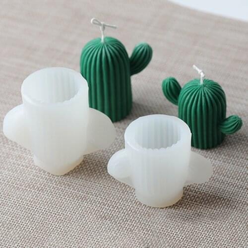 Cactus Candle Silicone Mold Succulent Handmade Candle Mold DIY Material Plaster Chocolate Mold Desktop Crafts Making Tools
