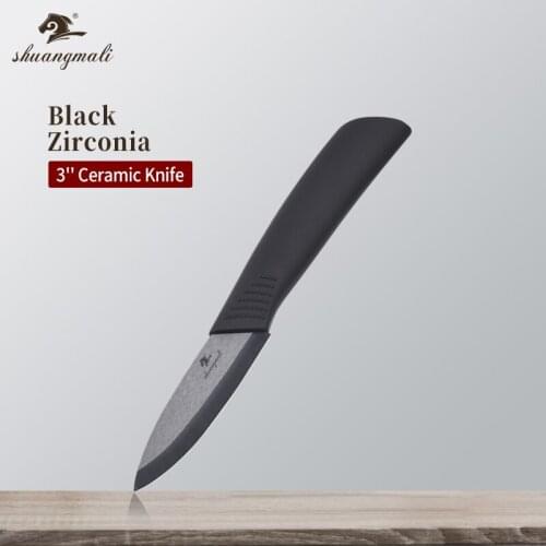 3 Inch Utility Fruit Paring Knife Black Zirconia Ceramic Home Kitchen Paring Knife Sharp Peeling Paring Knife With Cover