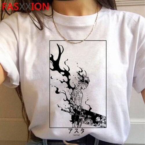 Japan Manga Asta Black Clover Funny Anime T-shirt Men Harajuku Graphic Anime T Shirt Streetwear Cool Tshirt Hip Hop Top Tee Male